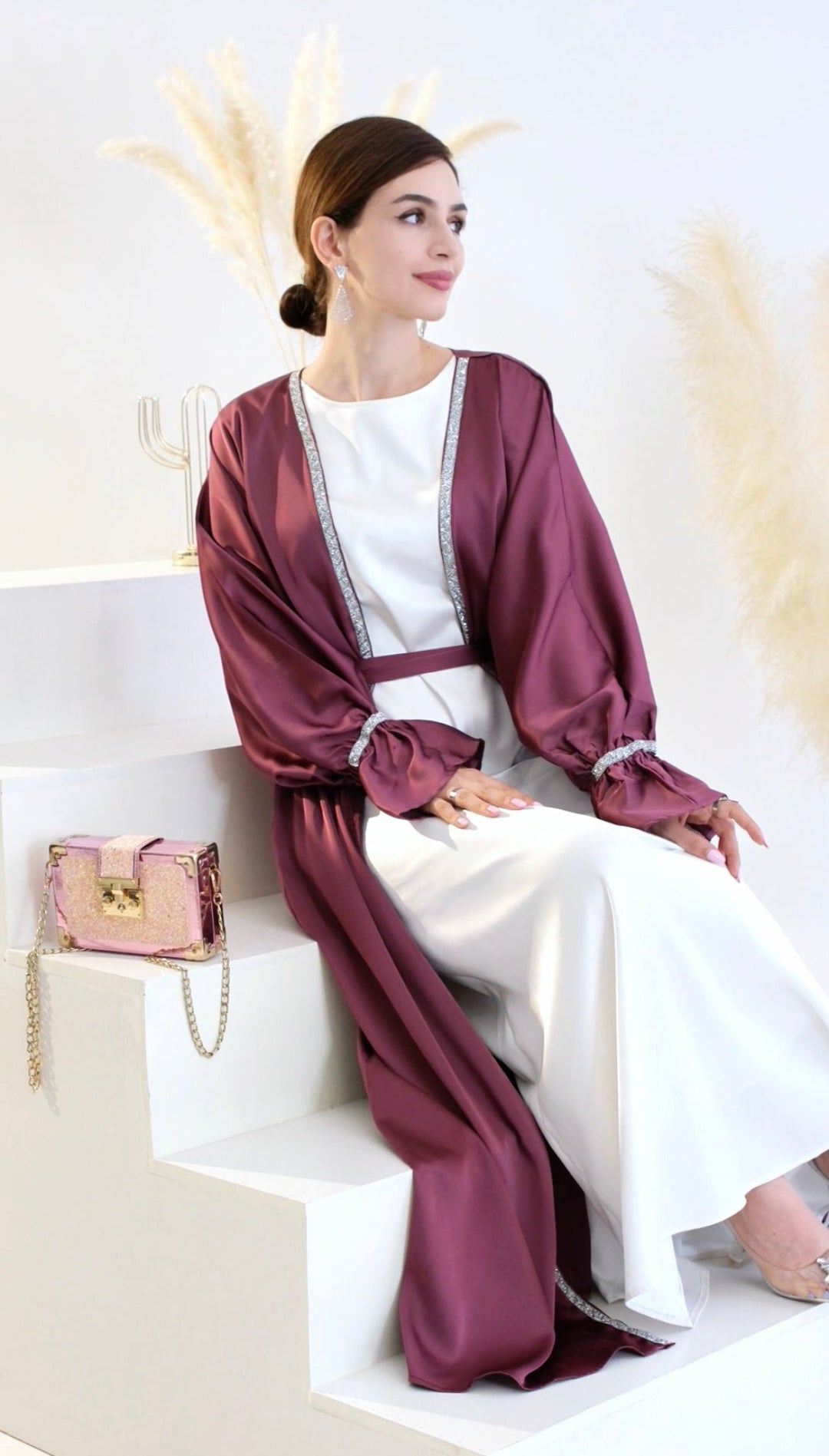 Get trendy with Aria 3-piece Set - Mulberry - Dresses available at Voilee NY. Grab yours for $110 today!