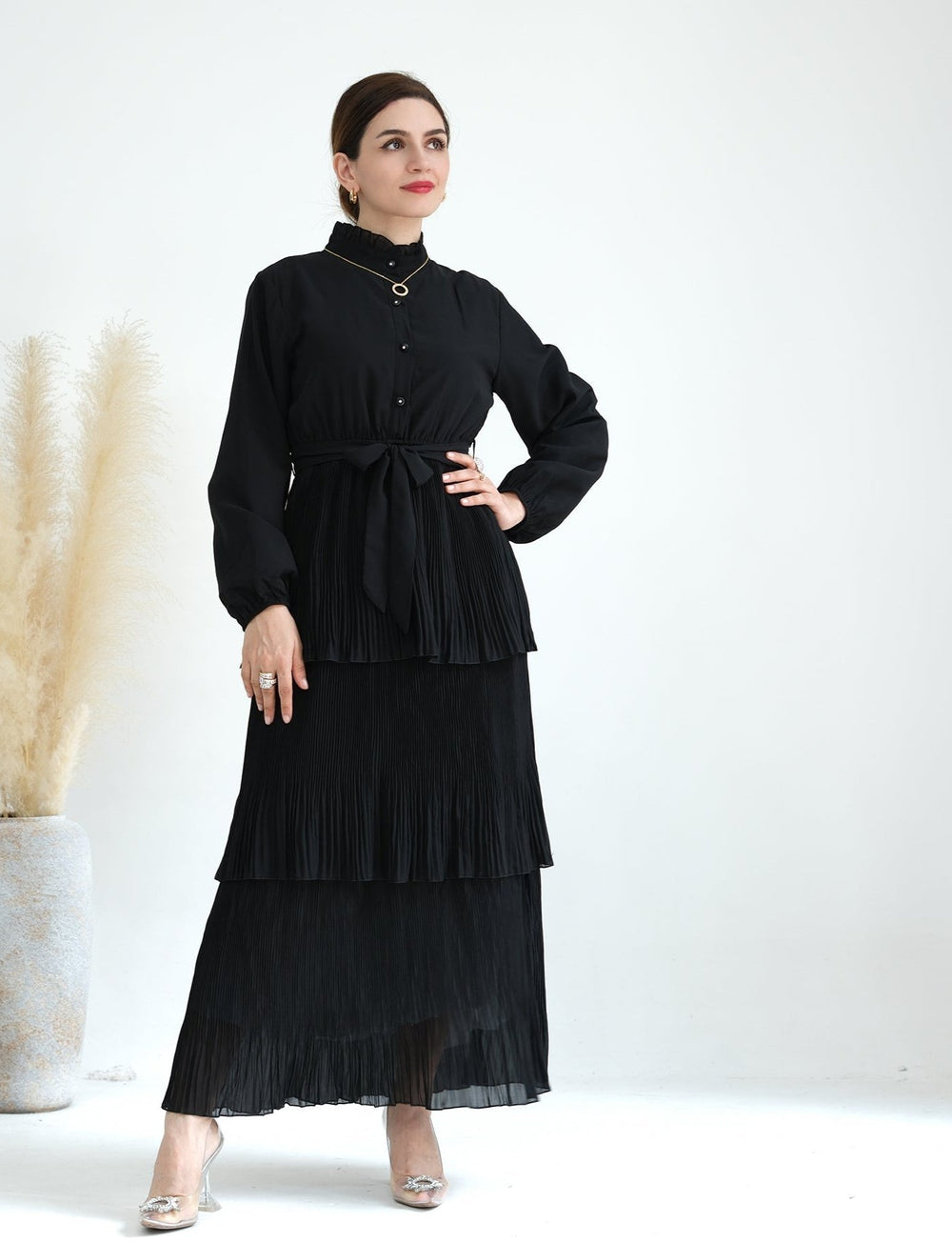 Get trendy with Fleur Maxi Dress - Black - Dresses available at Voilee NY. Grab yours for $69.99 today!