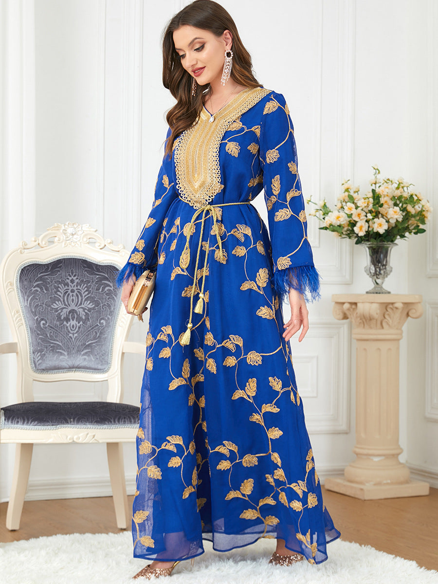 Get trendy with Royal Sameera Kaftan - Dresses available at Voilee NY. Grab yours for $89.90 today!