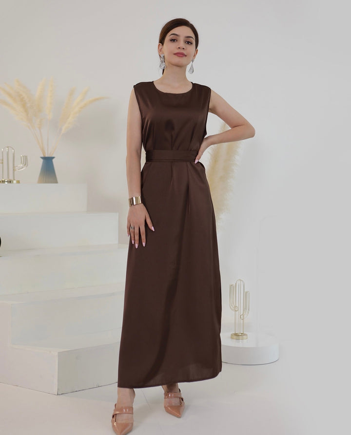 Get trendy with Lola  3-piece Set - Chocolate - Dresses available at Voilee NY. Grab yours for $110 today!