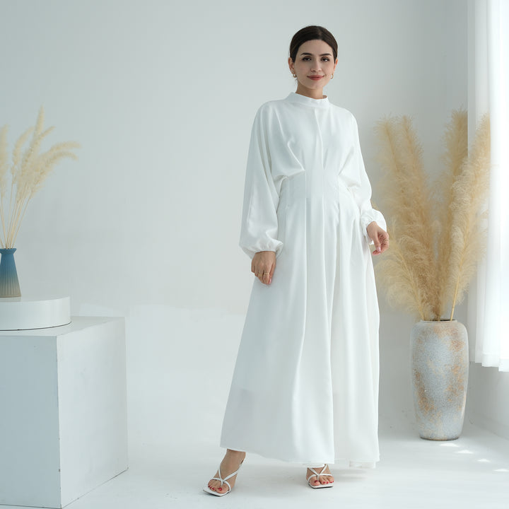 Madison Long Sleeve Maxi Dress - White
