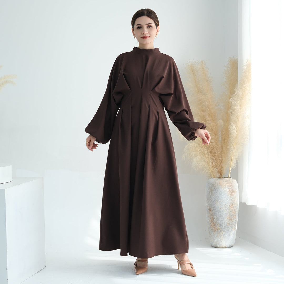 Get trendy with Madison Long Sleeve Maxi Dress - Coffee - Dresses available at Voilee NY. Grab yours for $59.90 today!