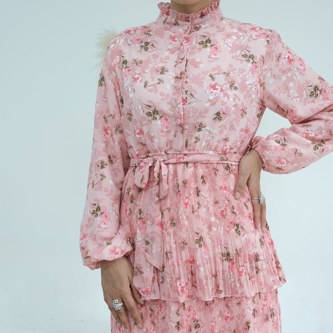 Get trendy with Fleur Maxi Dress - Perfect Pink - Dresses available at Voilee NY. Grab yours for $69.99 today!
