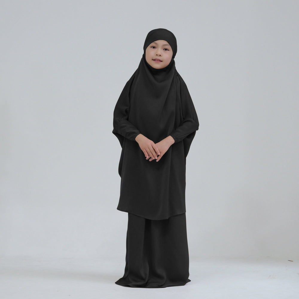 Nabela Kids Jilbab Set - Black Skirts from Voilee NY