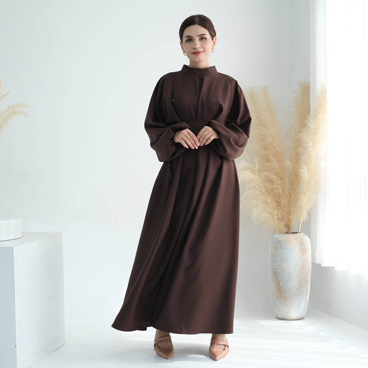 Get trendy with Madison Long Sleeve Maxi Dress - Coffee - Dresses available at Voilee NY. Grab yours for $59.90 today!