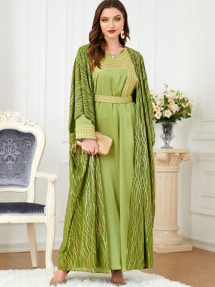 Get trendy with Farah Kaftan - Green - Dresses available at Voilee NY. Grab yours for $120 today!