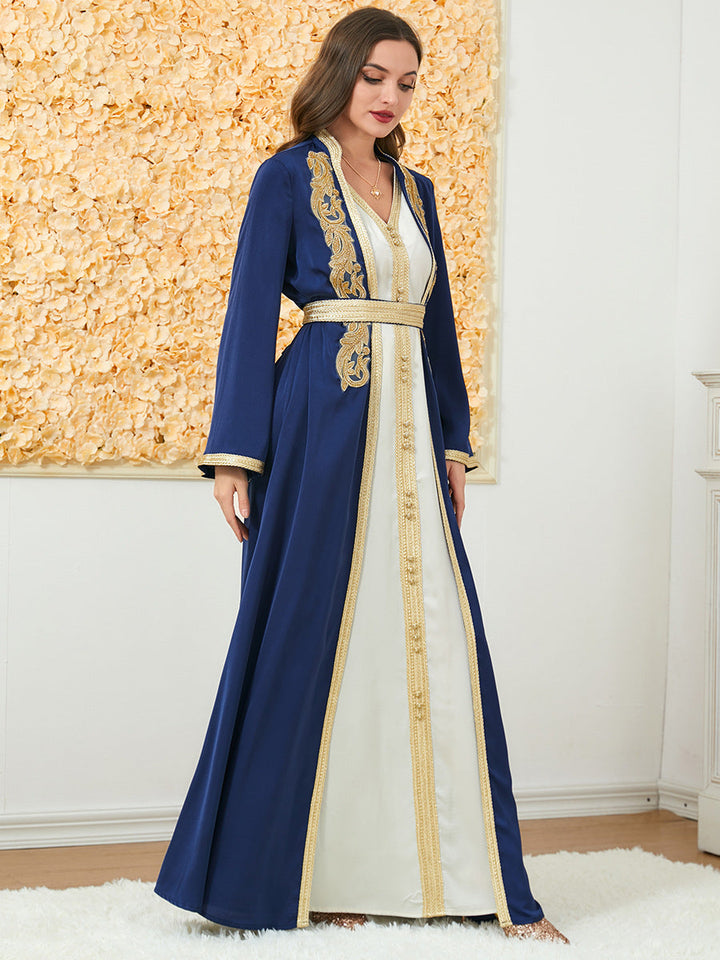 Get trendy with Yasmin Kaftan - Navy - Dresses available at Voilee NY. Grab yours for $120 today!