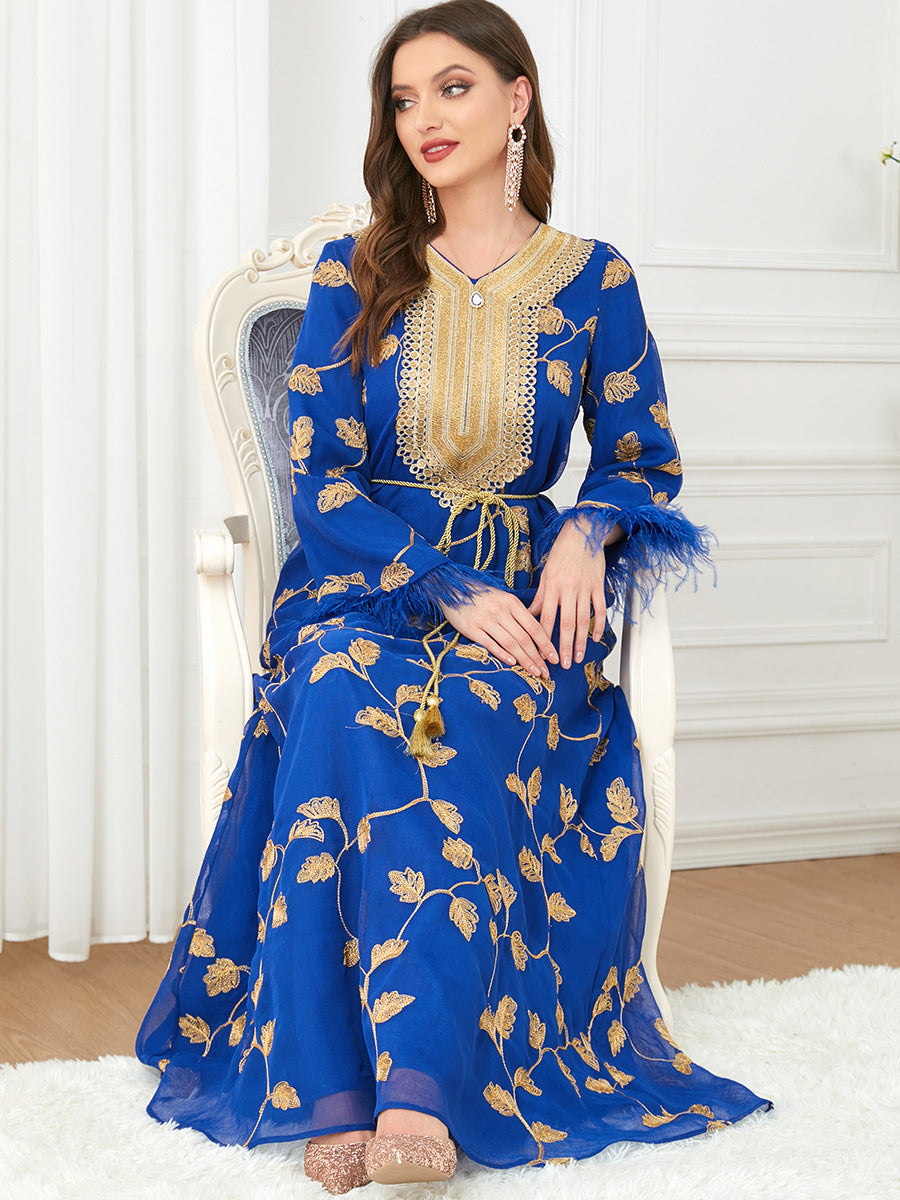 Get trendy with Royal Sameera Kaftan - Dresses available at Voilee NY. Grab yours for $89.90 today!