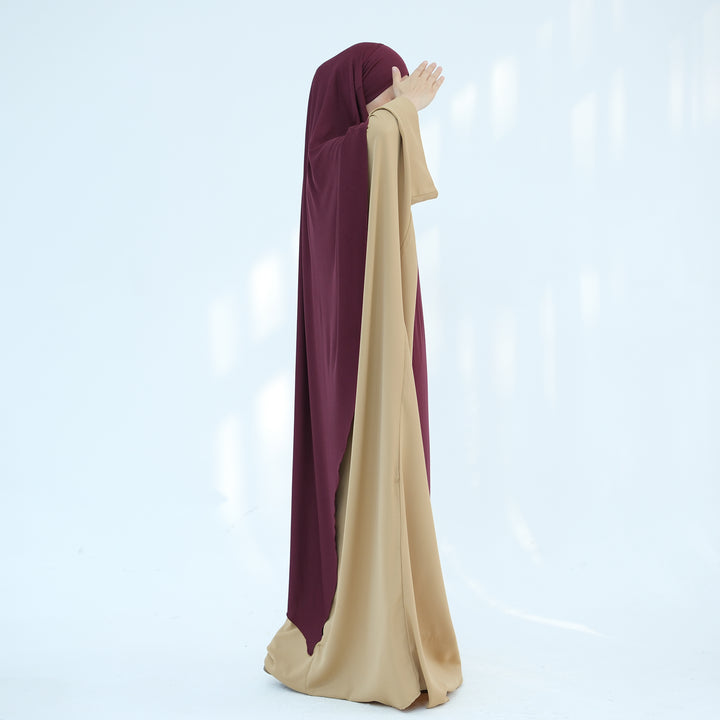 Get trendy with Modal Maxi Khimar - Wine - Hijab available at Voilee NY. Grab yours for $39.90 today!