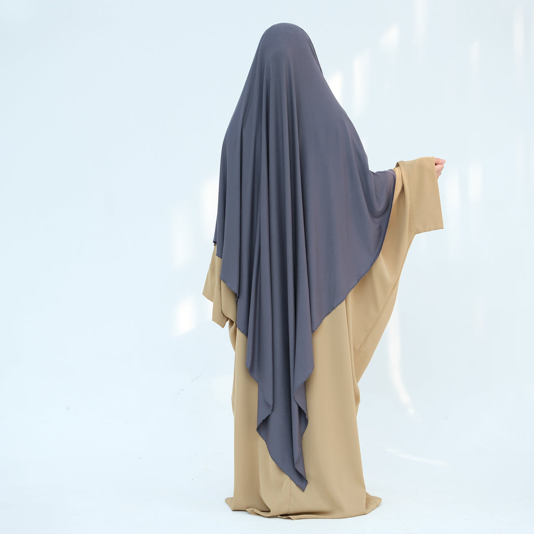 Get trendy with Modal Maxi Khimar - Gray - Hijab available at Voilee NY. Grab yours for $39.90 today!