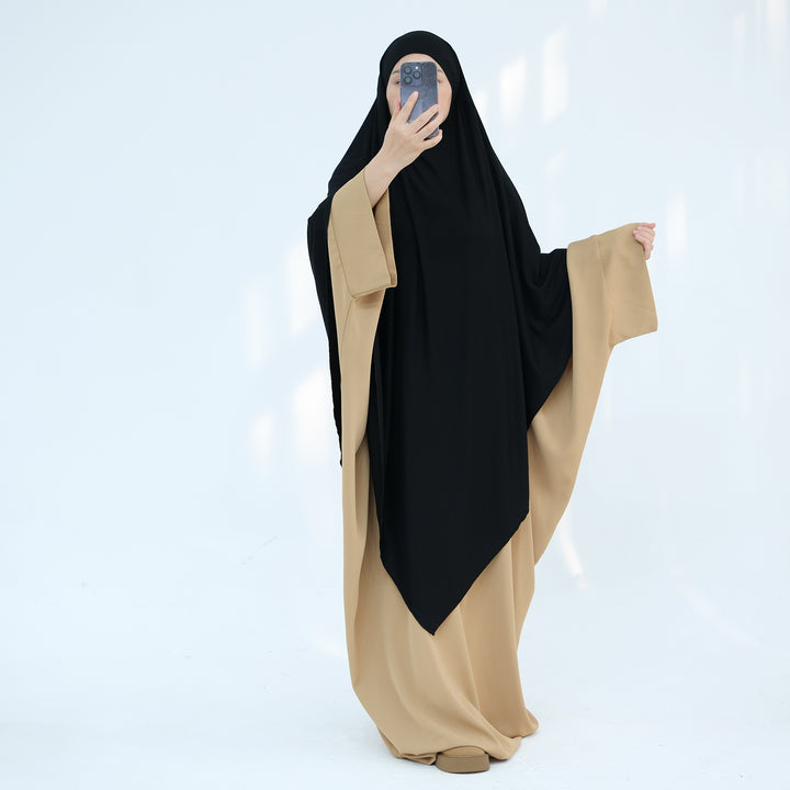 Get trendy with Modal Maxi Khimar - Black - Hijab available at Voilee NY. Grab yours for $39.90 today!