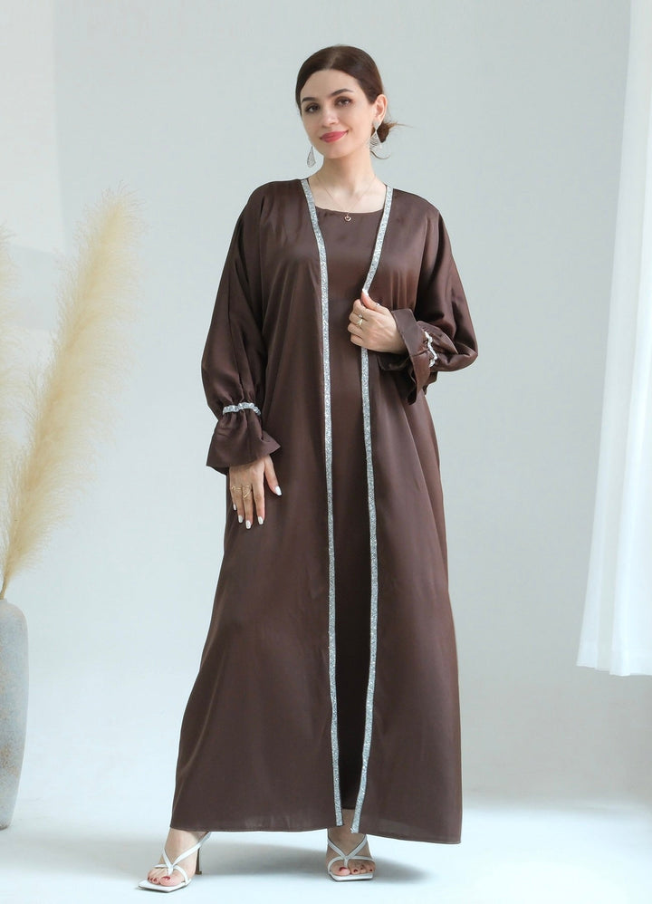 Get trendy with Aria2 Matching 3-piece Set - Chocolate - Dresses available at Voilee NY. Grab yours for $110 today!