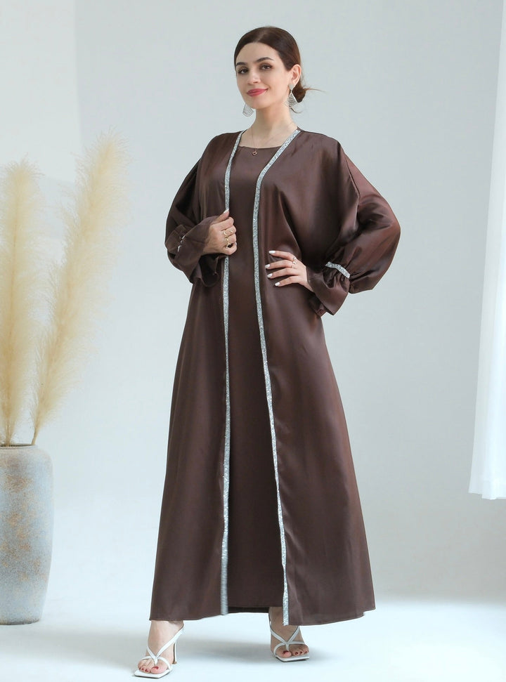 Get trendy with Aria2 Matching 3-piece Set - Chocolate - Dresses available at Voilee NY. Grab yours for $110 today!