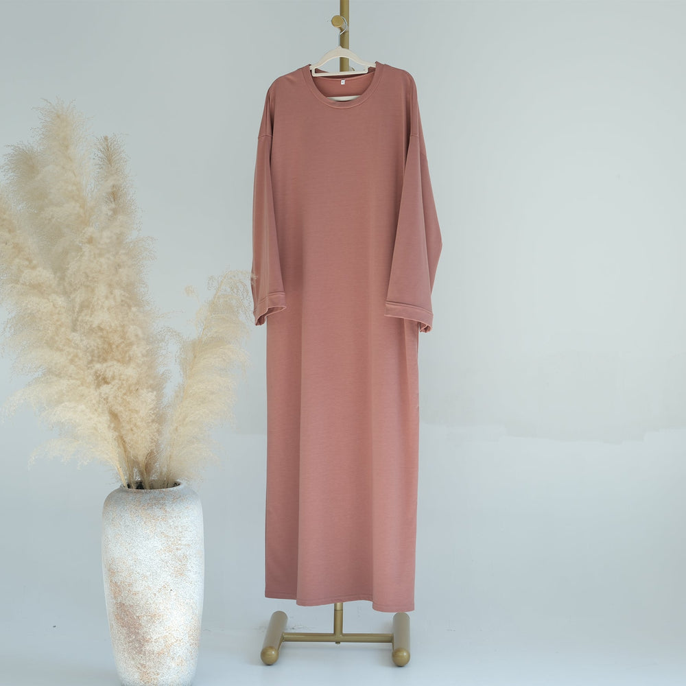 Get trendy with Ava Knit Maxi Dress - Salmon - Dresses available at Voilee NY. Grab yours for $52.90 today!
