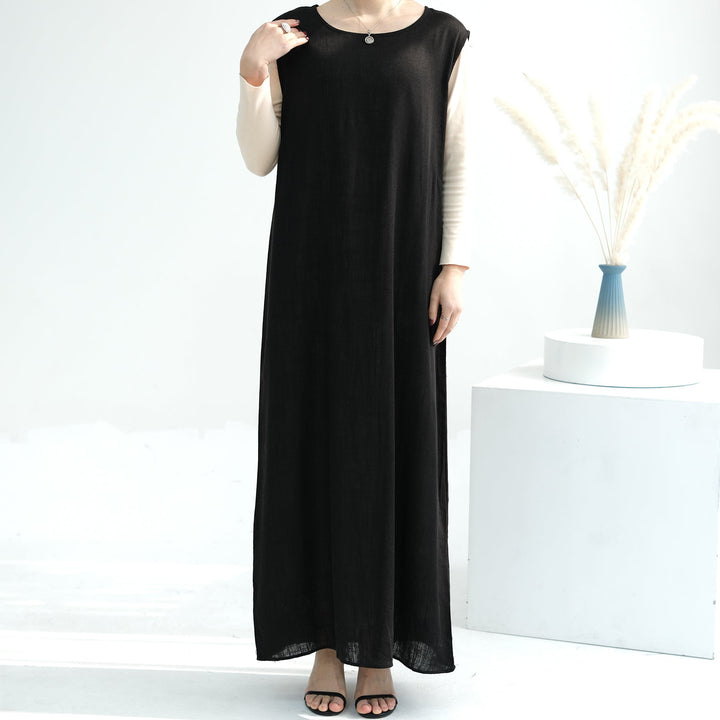 Get trendy with Aviella Linen Set - Black - Dresses available at Voilee NY. Grab yours for $74.90 today!