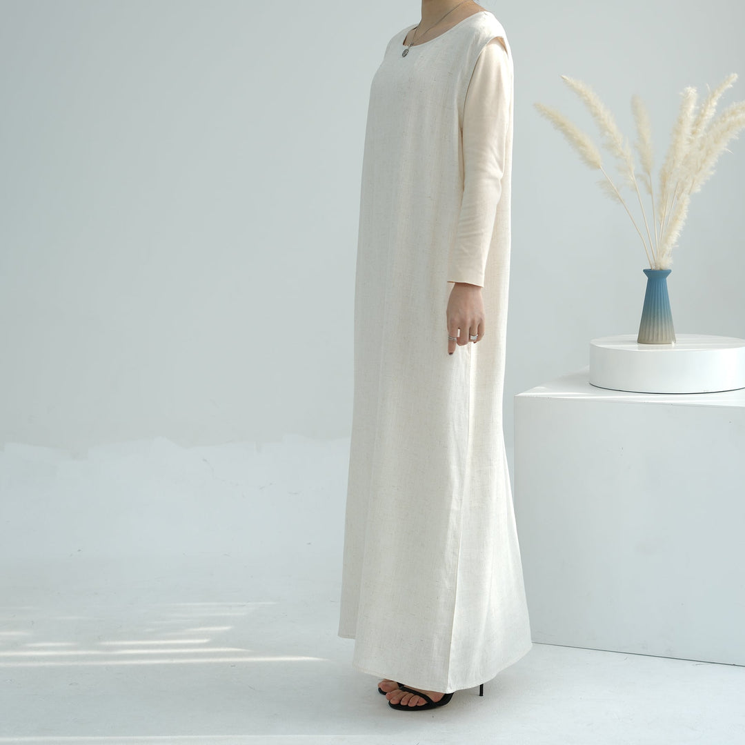 Get trendy with Aviella Linen Set - Sand - Dresses available at Voilee NY. Grab yours for $74.90 today!