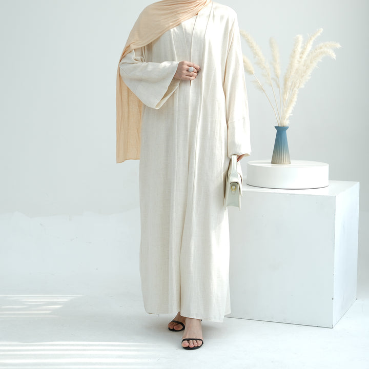 Get trendy with Aviella Linen Set - Sand - Dresses available at Voilee NY. Grab yours for $74.90 today!