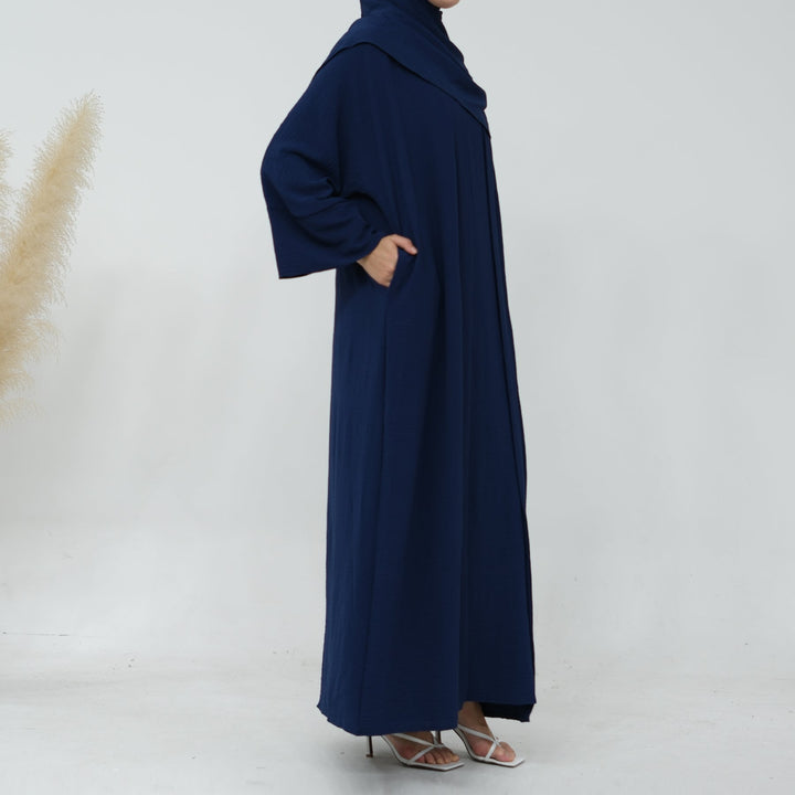 Get trendy with Lea 2-Piece Abaya Set - Royal -  available at Voilee NY. Grab yours for $74.90 today!