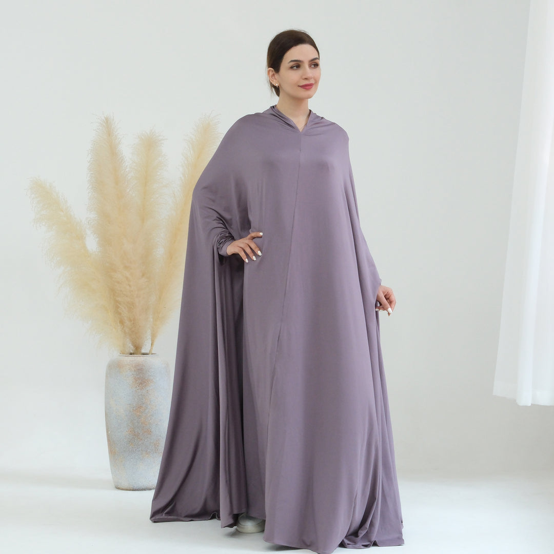 Get trendy with Awra Cape Hijab Combo - Dove - Dresses available at Voilee NY. Grab yours for $54.90 today!