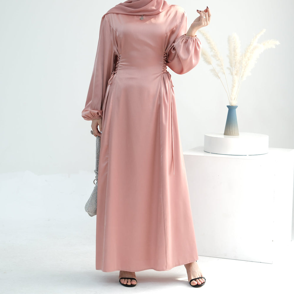 Get trendy with Sandra Long Sleeve Maxi Dress - Pink Coral - Dresses available at Voilee NY. Grab yours for $59.90 today!