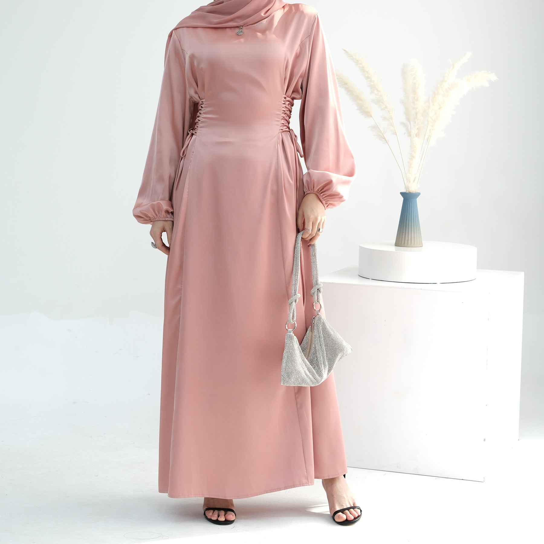 Sandra Long Sleeve Maxi Dress - Pink ...