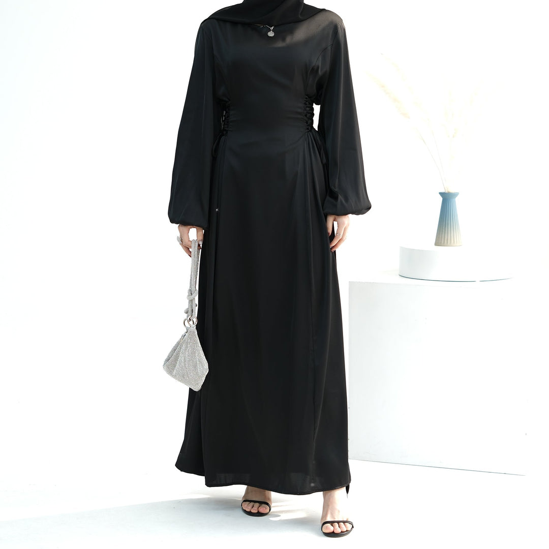 Get trendy with Sandra Long Sleeve Maxi Dress - Black - Dresses available at Voilee NY. Grab yours for $59.90 today!
