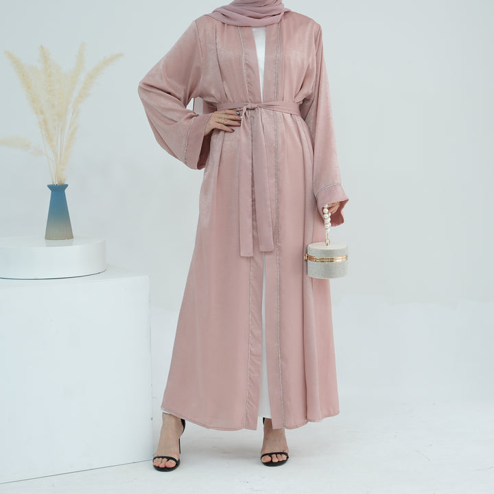 Get trendy with Angie Abaya Set - Pink Coral -  available at Voilee NY. Grab yours for $84.90 today!