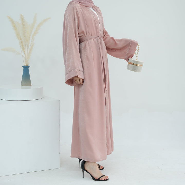 Get trendy with Angie Abaya Set - Pink Coral -  available at Voilee NY. Grab yours for $84.90 today!