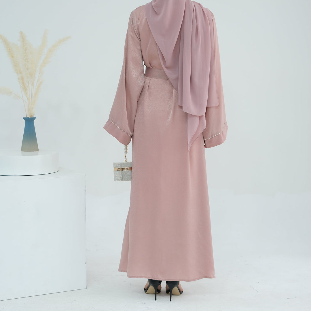 Get trendy with Angie Abaya Set - Pink Coral -  available at Voilee NY. Grab yours for $84.90 today!