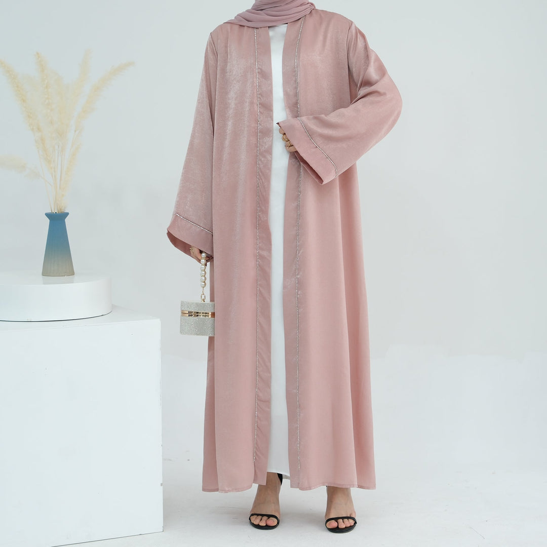 Get trendy with Angie Abaya Set - Pink Coral -  available at Voilee NY. Grab yours for $84.90 today!