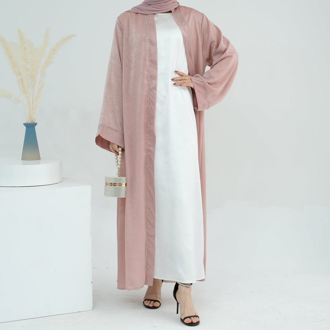 Get trendy with Angie Abaya Set - Pink Coral -  available at Voilee NY. Grab yours for $84.90 today!