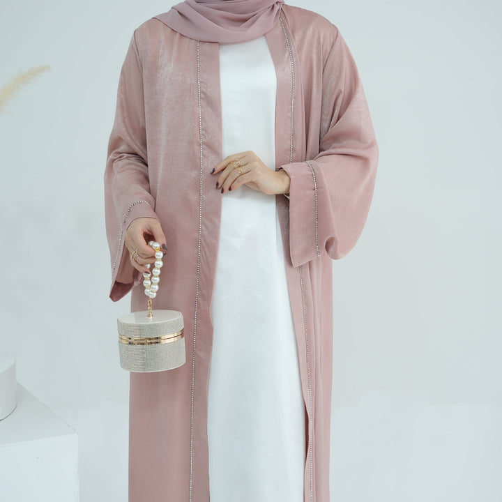 Get trendy with Angie Abaya Set - Pink Coral -  available at Voilee NY. Grab yours for $84.90 today!