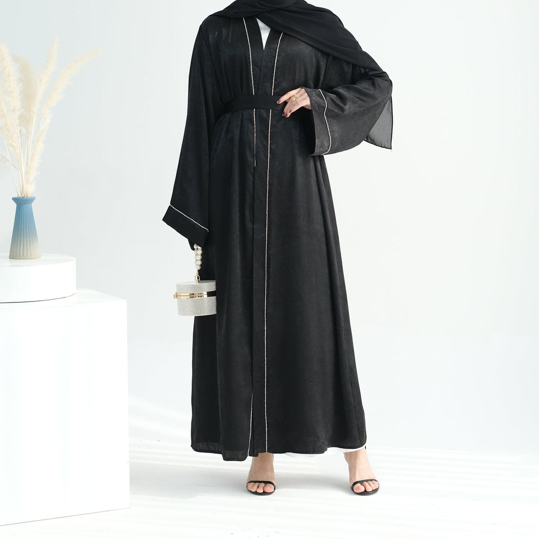 Get trendy with Angie Abaya Set - Black -  available at Voilee NY. Grab yours for $84.90 today!