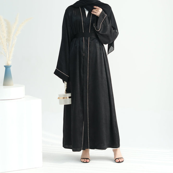 Get trendy with Angie Abaya Set - Black -  available at Voilee NY. Grab yours for $84.90 today!