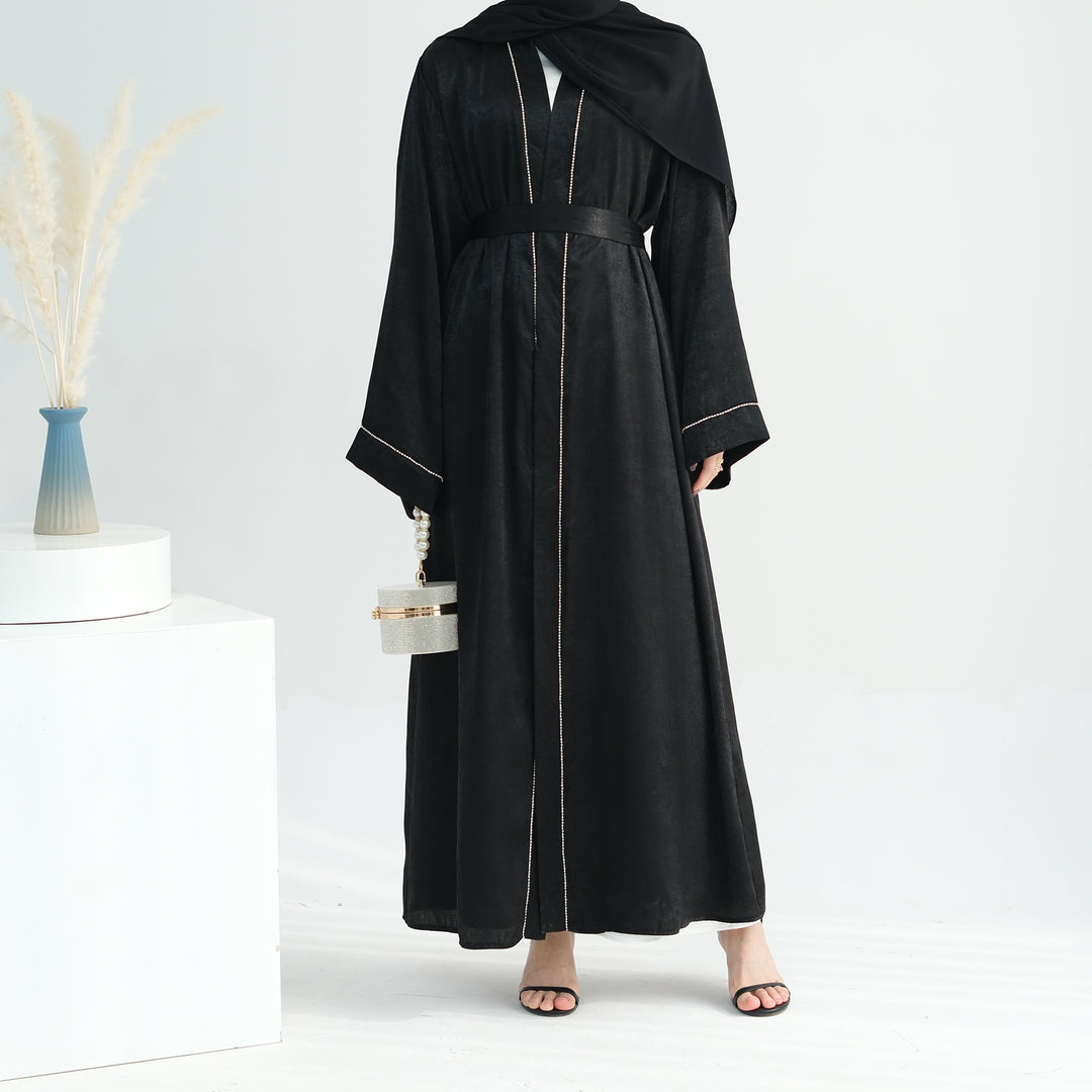 Get trendy with Angie Abaya Set - Black -  available at Voilee NY. Grab yours for $84.90 today!