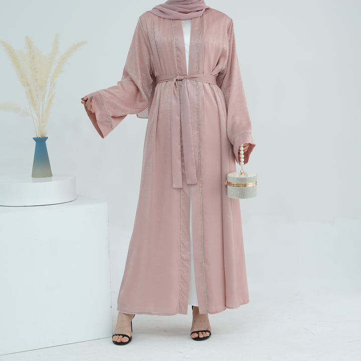 Get trendy with Angie Abaya Set - Pink Coral -  available at Voilee NY. Grab yours for $84.90 today!