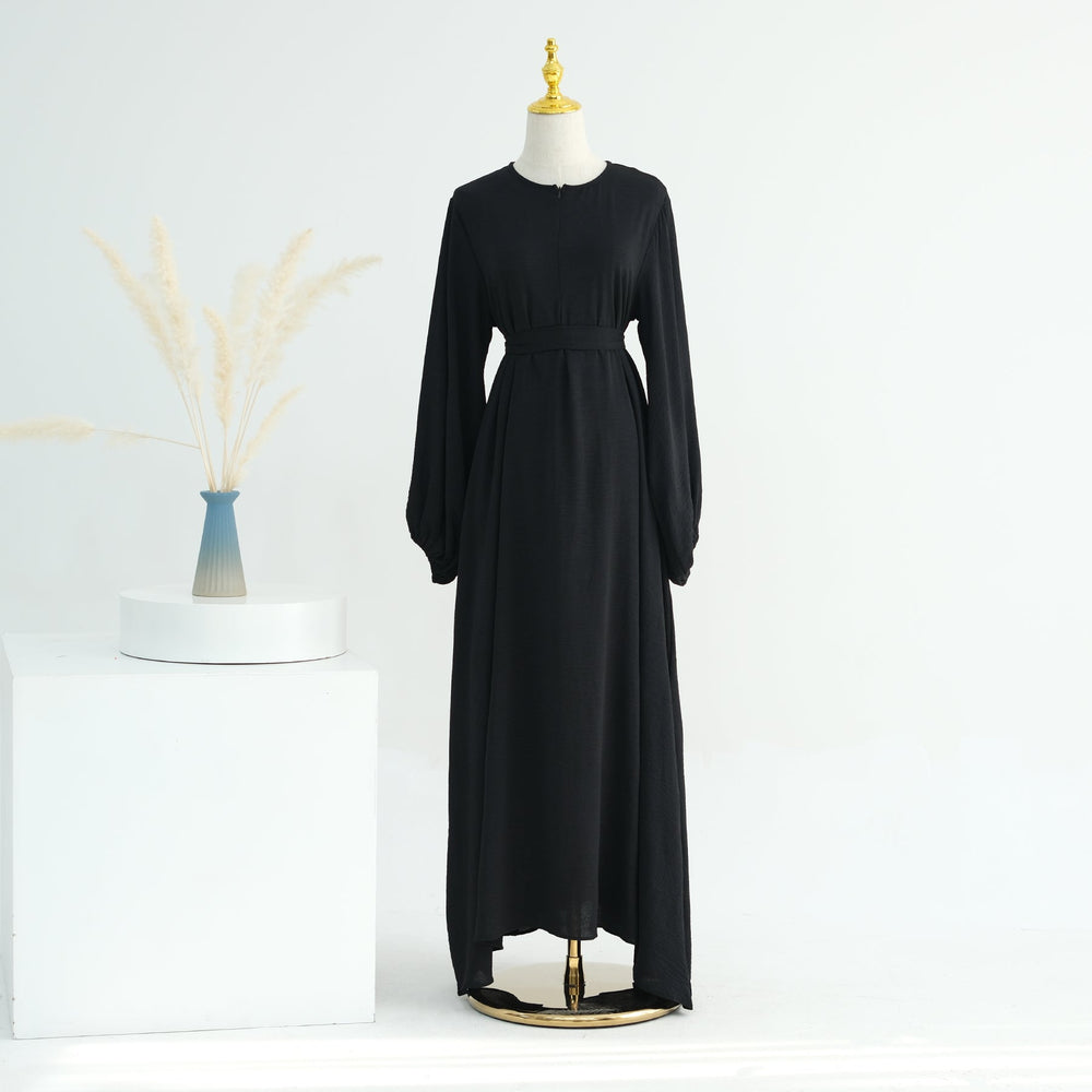 Get trendy with Essential Abaya Khimar Set - Black -  available at Voilee NY. Grab yours for $70 today!