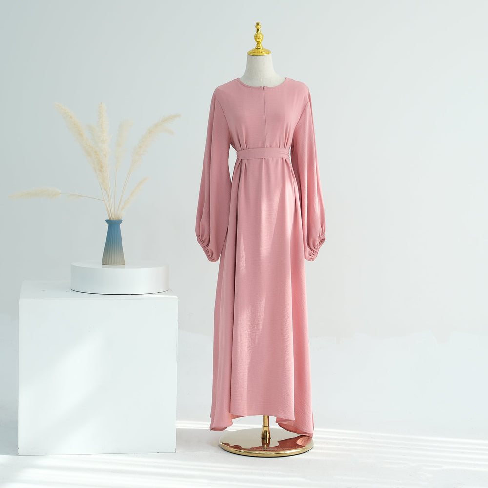 Get trendy with Essential Abaya Khimar Set - Pink -  available at Voilee NY. Grab yours for $70 today!