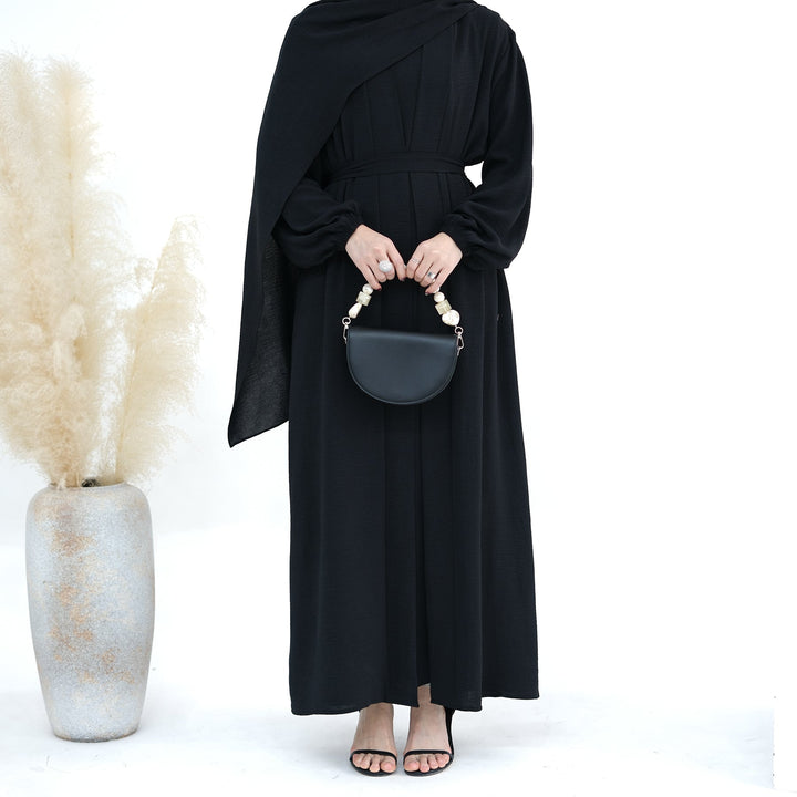 Get trendy with Lareina 3-piece Abaya Set - Black -  available at Voilee NY. Grab yours for $59.90 today!