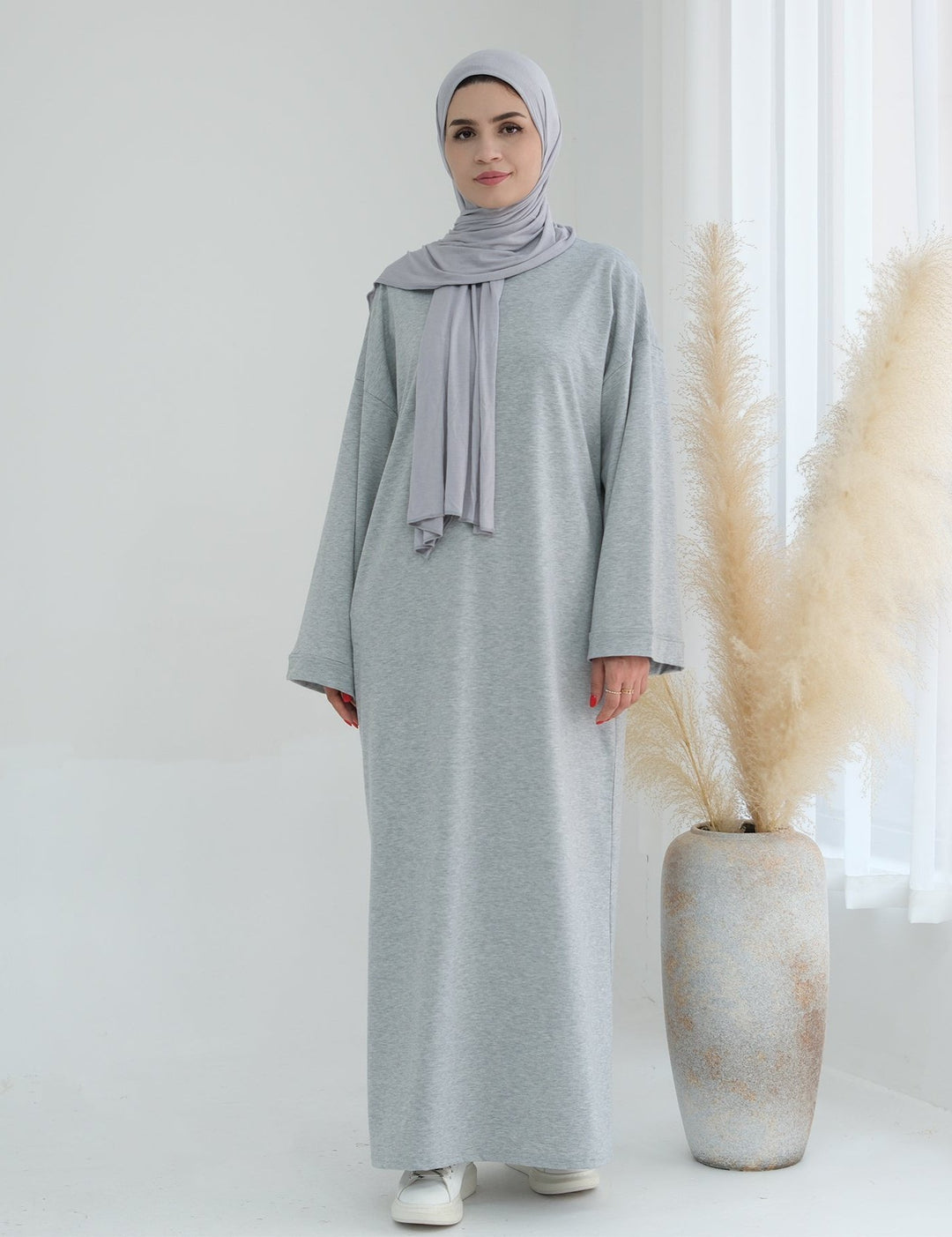 Get trendy with Ava Knit Maxi Dress - Gray - Dresses available at Voilee NY. Grab yours for $52.90 today!