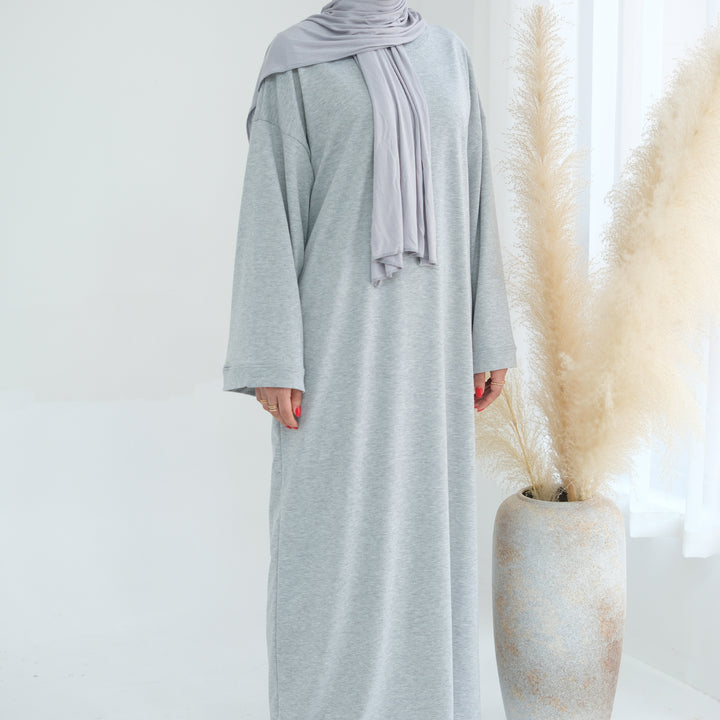 Get trendy with Ava Knit Maxi Dress - Gray - Dresses available at Voilee NY. Grab yours for $52.90 today!