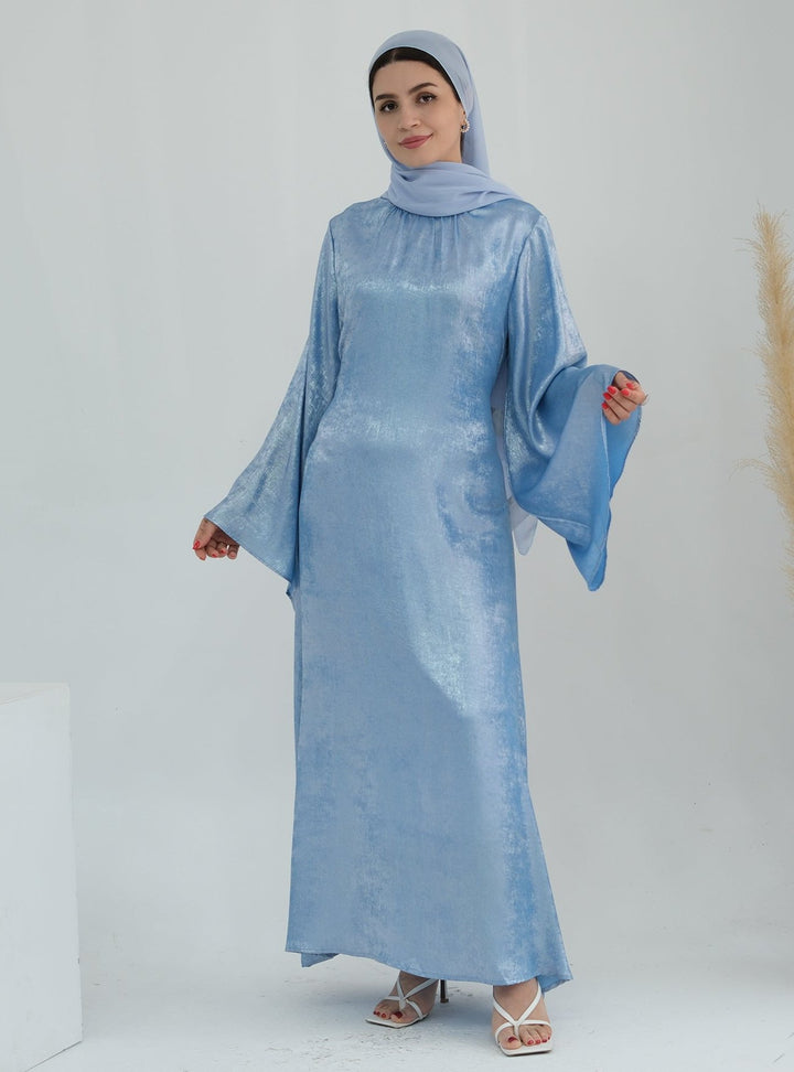 Get trendy with Bailey Shimmer Maxi Dress - Blue -  available at Voilee NY. Grab yours for $64.90 today!