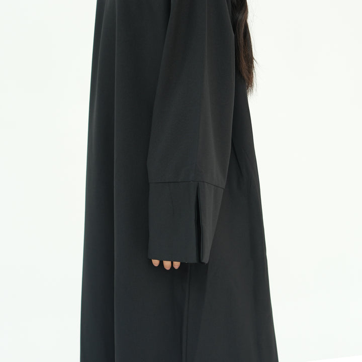 Get trendy with Heather Everyday Abaya - Black - Dresses available at Voilee NY. Grab yours for $49.90 today!