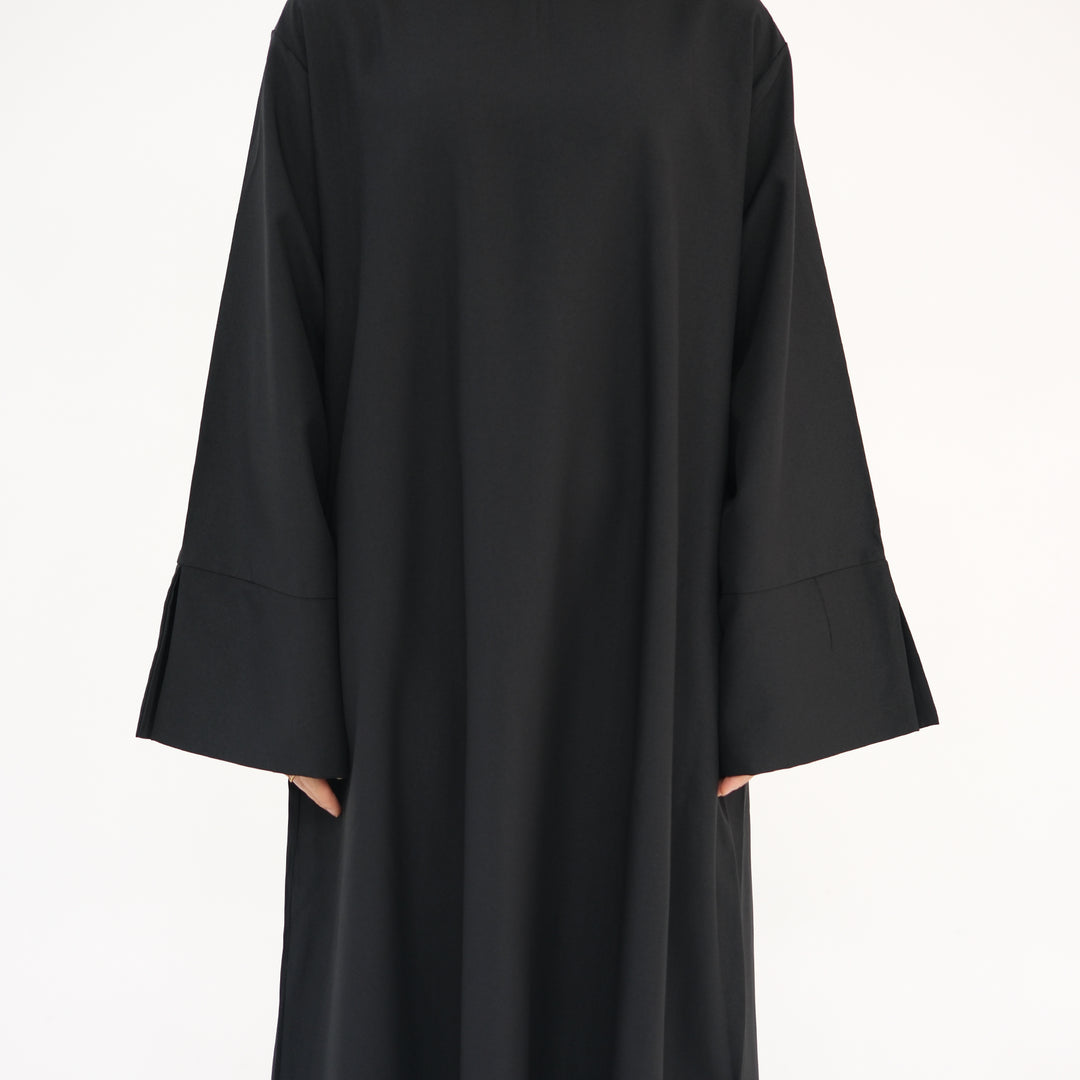 Get trendy with Heather Everyday Abaya - Black - Dresses available at Voilee NY. Grab yours for $49.90 today!