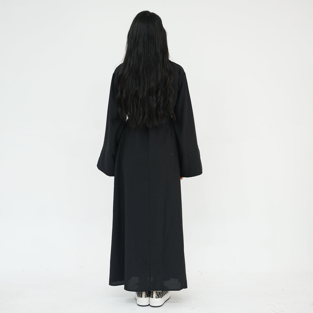 Get trendy with Heather Everyday Abaya - Black - Dresses available at Voilee NY. Grab yours for $49.90 today!