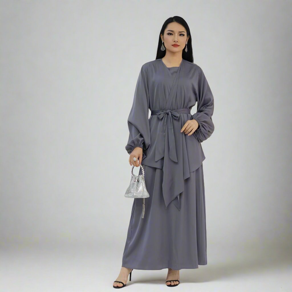 Grace Modest 3-piece Set - Gray