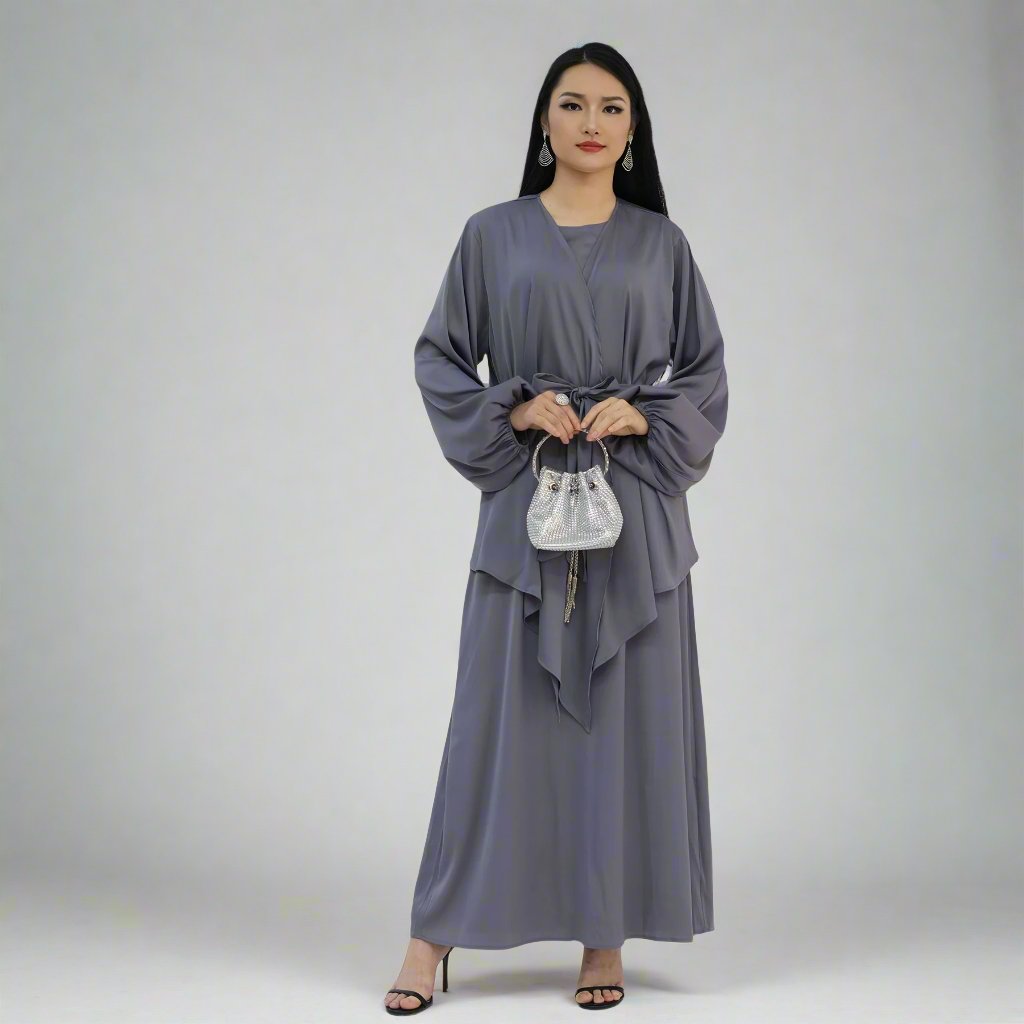 Grace Modest 3-piece Set - Gray