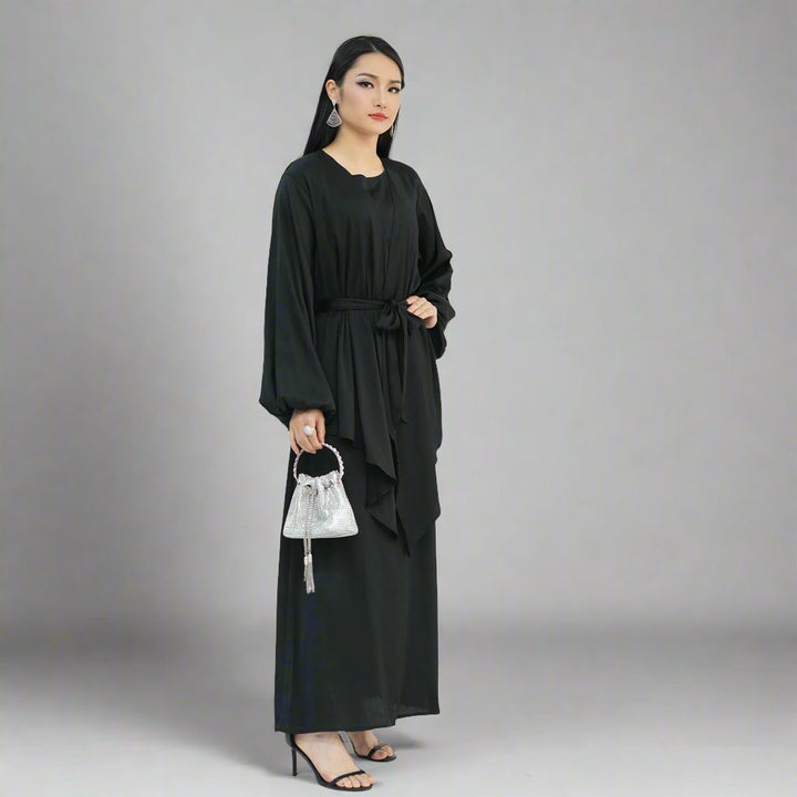 Get trendy with Grace Modest 3-piece Set - Black -  available at Voilee NY. Grab yours for $59.90 today!