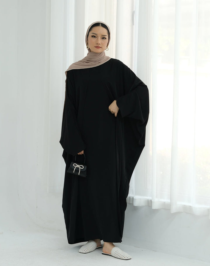 Get trendy with Izzy 2 in 1 Abaya Combo - Black -  available at Voilee NY. Grab yours for $69.90 today!