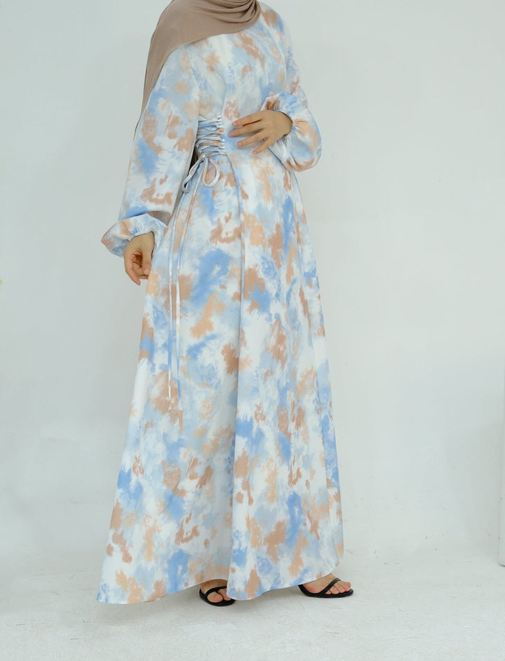 Sandra Printed Long Sleeve Maxi Dress